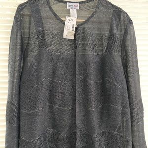 Dress Savvy 2pc Silver Metallic Tank Tunic 22/24
